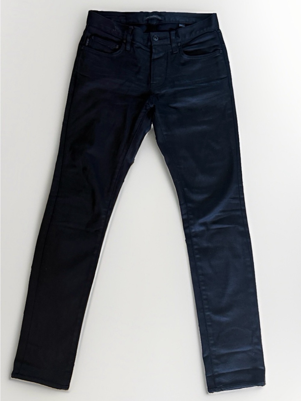 John Varvatos USA Wight Skinny Black Coated Jeans Size 29